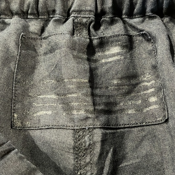 Rundholz Black Label Black Ramie Drawstring Harem Trousers - Picture 9 of 10